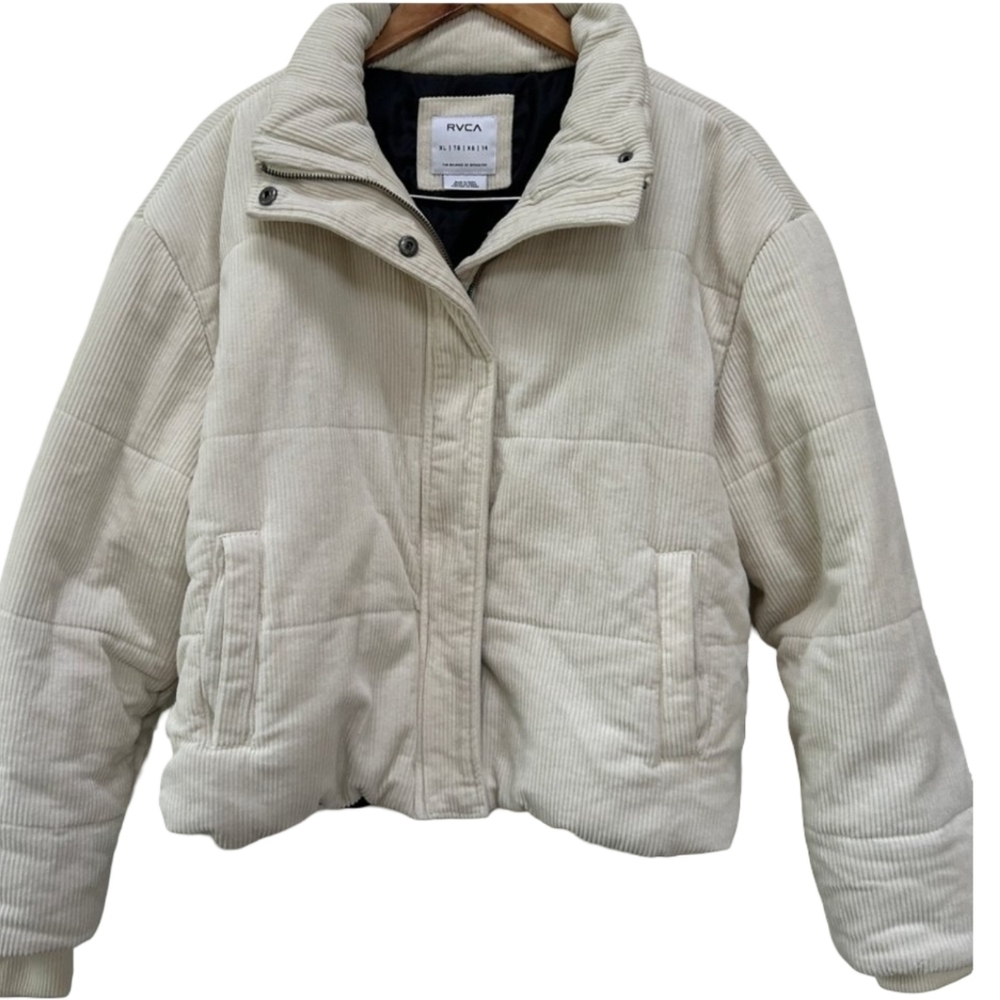 RVCA Eezeh Corduroy Puffer Jacket Size Small - Picture 8 of 16